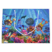 Grand Sac Cadeau Sous la mer (Devant)
