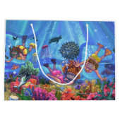 Grand Sac Cadeau Sous la mer (Dos)
