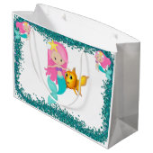 Grand Sac Cadeau Sous le parti des sirènes marines (Dos Angle)