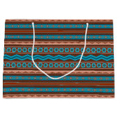Grand Sac Cadeau Southwest Style Geometric Cameron Gorge Design (Devant)