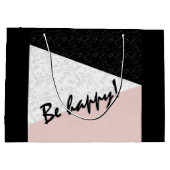 Grand Sac Cadeau Soyez heureux ! (Dos)