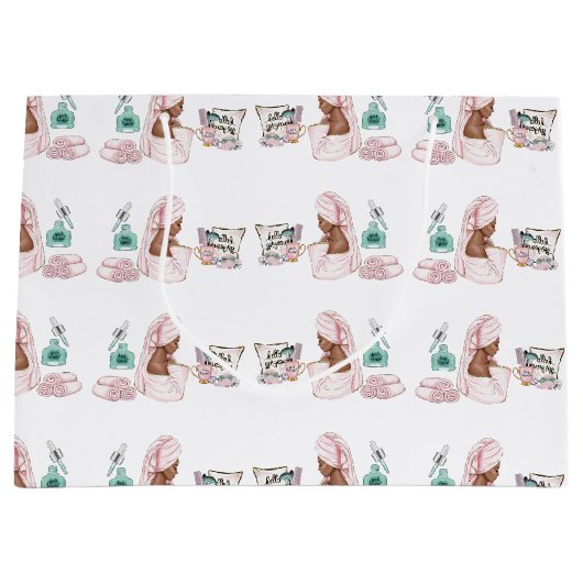 Grand Sac Cadeau Spa Anniversaire Pamper fête d'anniversaire (Devant)