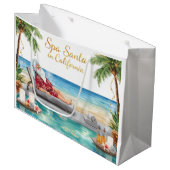 Grand Sac Cadeau Spa Santa in LA – Merry Christmas  (Devant Angle)