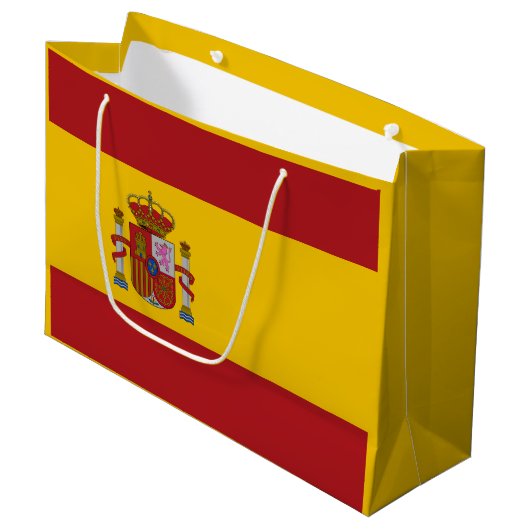 Grand Sac Cadeau Spain Flag (Devant Angle)