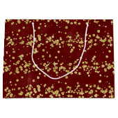 Grand Sac Cadeau Sparkle de Noël - Parties scintillant de la Bourgo (Devant)