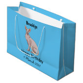 Grand Sac Cadeau Sphynx cat (Devant Angle)