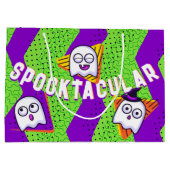 Grand Sac Cadeau Spooktacular Ghosts Green Party Bag (Dos)