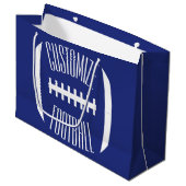 Grand Sac Cadeau Sports Custom Team Name Football Player Party (Devant Angle)