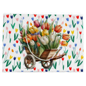 Grand Sac Cadeau Spring Tulips  (Dos)