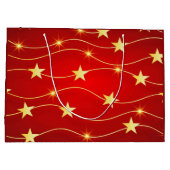 Grand Sac Cadeau Star Adored Ruby Motif rouge (Dos)