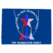 Grand Sac Cadeau Stars et rayures Patriot (Dos)