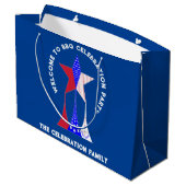 Grand Sac Cadeau Stars et rayures Patriot (Dos Angle)