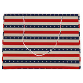 Grand Sac Cadeau Stars Stripes Art (Devant)