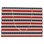 Grand Sac Cadeau Stars Stripes Art (Dos)
