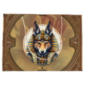Grand Sac Cadeau Steampunk Anubis Fox Portrait (Dos)