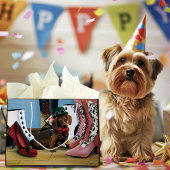 Grand Sac Cadeau Steampunk Dachshund Chaussures Bottes victoriennes