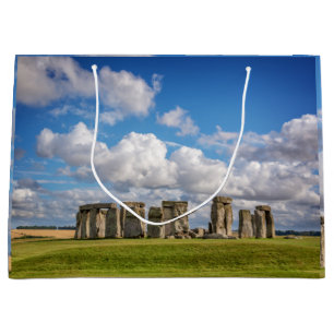 Grand Sac Cadeau Stonehenge historique le jour d'été nuageux