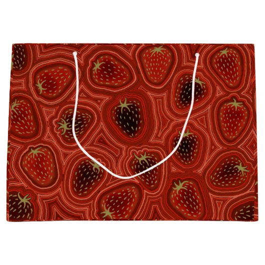 Grand Sac Cadeau Strawberry Dreams  (Devant)