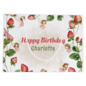 Grand Sac Cadeau Strawberry enchanted fairy garden (Dos)