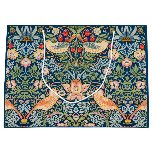 Grand Sac Cadeau Strawberry Thief (par William Morris) (Devant)