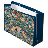 Grand Sac Cadeau Strawberry Thief (par William Morris) (Devant Angle)