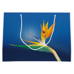 Grand Sac Cadeau Strelitzia. Oiseau de fleur de paradis