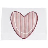 Grand Sac Cadeau Striped Heart (Dos)