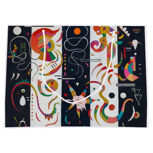Grand Sac Cadeau Stripes, Wassily Kandinsky (Devant)