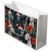 Grand Sac Cadeau Stunning Great Dane Christmas  (Devant Angle)