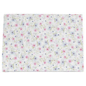 Grand Sac Cadeau Style de fleurs (Devant)