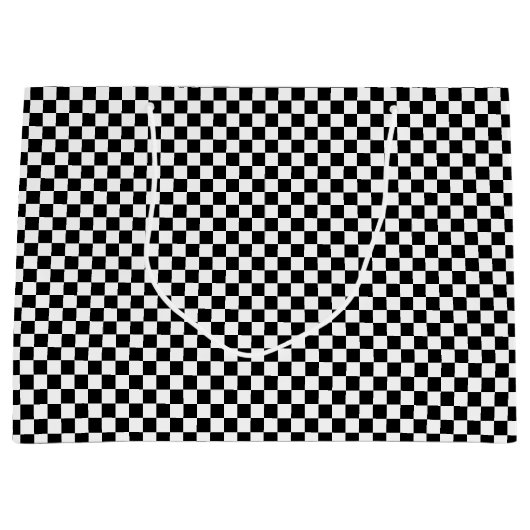 Grand Sac Cadeau Style d'échecs (Devant)