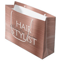 Styliste de cheveux en métal brossé rose et Rose o