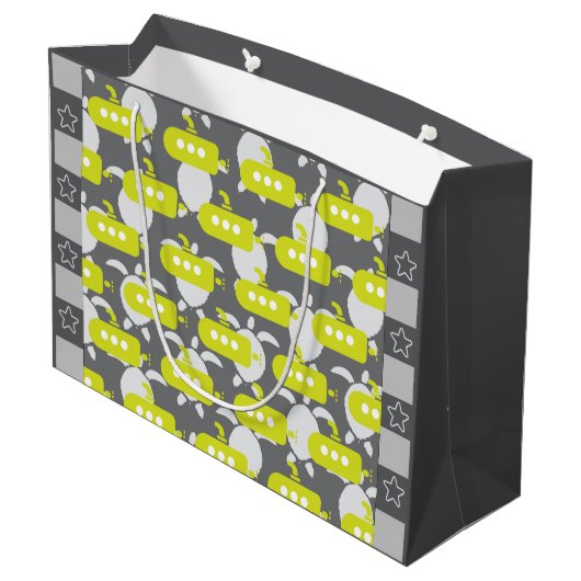 Grand Sac Cadeau Submarines & Turtles (Dos Angle)