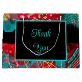 Grand Sac Cadeau Sucre à l'encre d'alcool rouge 16 (Devant)