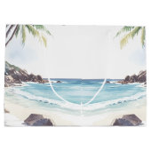 Grand Sac Cadeau Summer Beach Destination Mariage bienvenue (Dos)