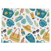 Grand Sac Cadeau Summer Beach Essentials Pattern (1) (Dos)