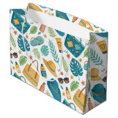 Grand Sac Cadeau Summer Beach Essentials Pattern (1) (Dos Angle)