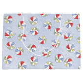 Grand Sac Cadeau Summer mignonne Beach Balls Motif (Devant)