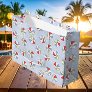 Grand Sac Cadeau Summer mignonne Beach Balls Motif