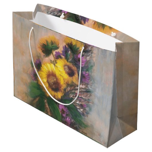 Grand Sac Cadeau Sunflower Breeze by Jason Street (Dos Angle)