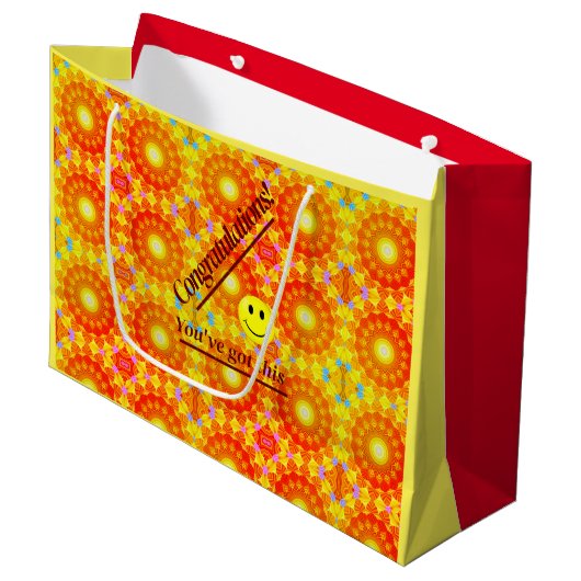 Grand Sac Cadeau Sunshine Fun Celebration (Devant Angle)