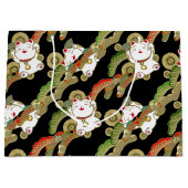 Grand Sac Cadeau Super mignon chat japonais (Devant)