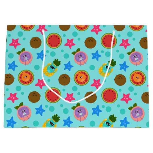 Grand Sac Cadeau Super simple | Nombres de bosses Anniversaire d'ét (Devant)