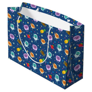 Grand Sac Cadeau Super simple Nombres de bosses espace Anniversai
