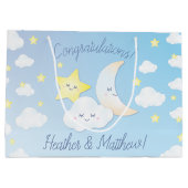 Grand Sac Cadeau Sur la Lune et les étoiles (Dos)