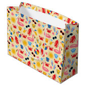 Grand Sac Cadeau Sur la plage (Dos Angle)
