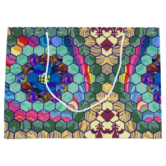 Grand Sac Cadeau Surface composée maison (Devant)