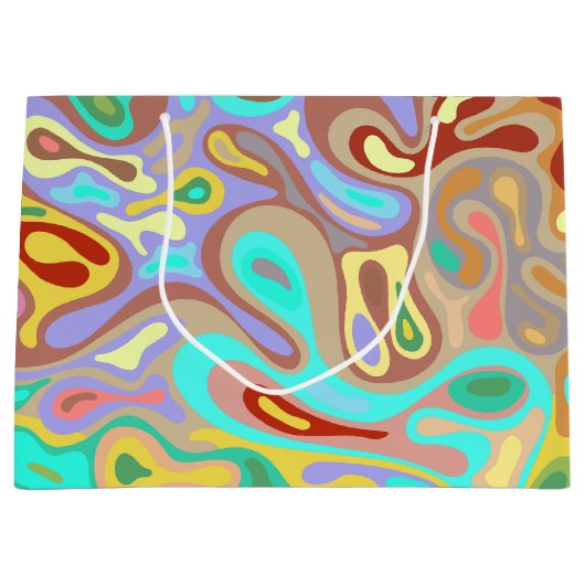 Grand Sac Cadeau Surface liquide 12 (Devant)