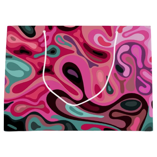 Grand Sac Cadeau Surface liquide 5 (Devant)