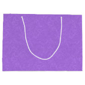 Grand Sac Cadeau Surface violette texturée avec motif tourbillonnan (Dos)